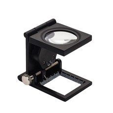 섬유 작업용 LED돋보기 루빼 10X 조직 탁상용 원통형 램프 수리 루페, 단일