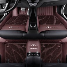 차량 발매트 자동차 발판 카매트 ES200 NX260 RX300 ES300h RX350h, 1개, 커피 이중층발매트 - 자카드
