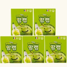 팝캡 어린이 아이 키즈 무설탕 과일맛 비타민 건강 음료 비타 그린애플 프리미엄 5개입 2세트