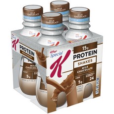 Kellogg's 家樂氏 蛋白奶昔 牛奶巧克力風味, 296ml, 4瓶