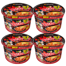불닭볶음탕면 큰사발 컵라면 120g x 4개