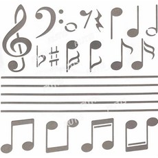 蝶古巴特DIY鏤空模板，ST-CU2-0130型染版，塗鴉繪畫模版，烘焙裝飾工具, 1個, ST-CU2-0130, 乳白色