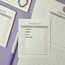 다온58 체크리스트 메모지 신학기준비물