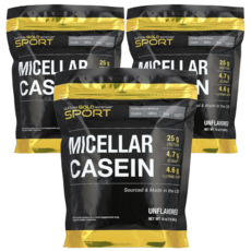 캘리포니아 골드 뉴트리션 CGN SPORT 미셀라 카제인 무맛 454g 3통, 3개