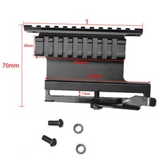 사이드 레일 브래킷 가로바 고정 차량용 수하물 루프랙, 1개, 펀칭 디테일 미포함 UTG 사각