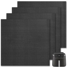 GWYSY 오븐 바닥용 오븐 라이너 30.5 x 27.4cm(12 x 10.8인치) 재사용 가능한 논스틱 내열성 토스터 라이너 토스터 매트 Cuisinart TOA-60 65, For Ninja AF141 8.27" x 8.2"Sq