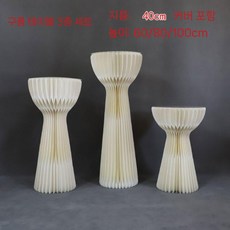 가벼운 종이 세트 로마 무대 소품받침대 행사 테이블 웨딩소품 디저트 접기 장식, 1개, H. 클라우드 세트