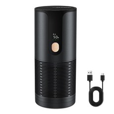 Arint Mini Car Air Purifier with True HEPA 3-Layer Filtration 15dB Ultra-Quiet & Portable Air Puri, Black