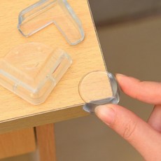 접착 실리콘 3M M50205 안전용품 모서리 가드 투명 코너 보호대 4개 찍힘방지, 원형4개, 선택_원형4개