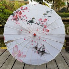 우산 악세사리 소품 전통공예 양산 대나무 양산우산, 반쯤 닳음, 해피홈실크