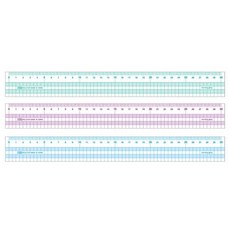 컬러 방안자30cm / 낱개, 그린, 1개