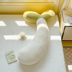 ins風可愛豆芽長條抱枕女生睡覺專用牀上側睡夾腿神器枕頭可拆洗, 嫩豆芽