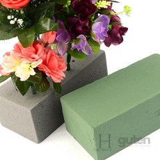 더휴즈 꽃꽂이 스펀지 오아시스폼 꽃꽂이폼, 생화용, 1개