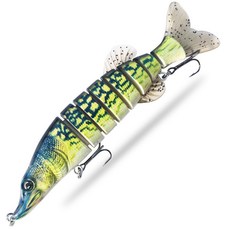 沉水多節狗魚路亞假餌 70g 8節仿真魚型路亞餌 釣魚配件, GY086, 1個