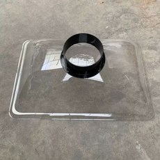 투명 후드덕트 가정용 배기 플라스틱 원형, M. 160mm 대형 정사각형