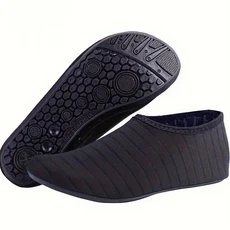 1쌍 물 신발 여성 맨발 양말 미끄럼 방지 빠른 건조 남성 해변 수영 수상 스포츠, 03 42-43, 02 Stripe Black