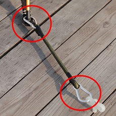 2중 카라비너 탄성로프 30cm 캠핑 텐트 스트레치코드, 본상품선택