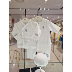 [백화점 정품] 에뜨와 신생아 순면 사계절 배냇 슈트 배내저고리 X 우주복세트