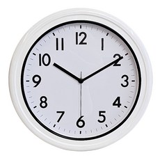 심플ABS 방수 벽시계 33cm 중형 욕실 수영장 목욕탕 헬스장 벽걸이 인테리어 화이트, 레드