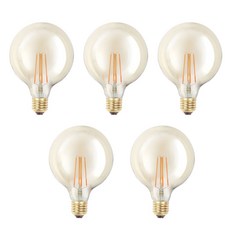 포커스 LED COB 디자인 램프 COB G125 에디슨 전구 인테리어 소형 캠핑 무드 감성, 5개, 전구색
