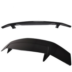 A타입 리어 트렁크 스포일러 윙 GT 뚜껑 혼다 시빅 2016-2020 용 플라스틱, 01 Black