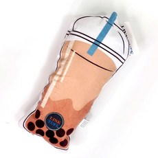 綺敏 K9 LINK TUFF 狗狗玩具 耐咬發聲響紙娃娃 狗磨牙舒壓玩具 福媽寵物, 巧克力珍珠奶茶-巧克力色, 1個