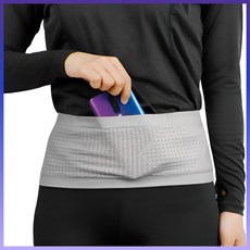 프리온 고탄력 스포츠 러닝 밴드 초경량, S, 라이트 그레이, 1개