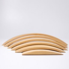 木製疊疊樂彩虹積木顏色認知認知兒童玩具, 1個, 原木色橋-松木:如圖所示