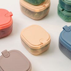 네오실리 에어락 국산 프리미엄 실리콘 밀폐 용기 냉동밥용기, 대형 2P, 버터옐로우