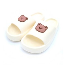 무나무제 안전확인 곰돌이슬리퍼 여성 실내 슬리퍼 층간 소음 슬리퍼 발편한 말랑말랑