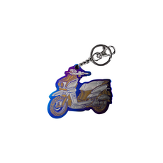 鈦合金車型雙面鑰匙圈 曼巴 龍二 六代 鑰匙扣 時尚配件 車迷必備 輕巧耐用, JET SL, 1個