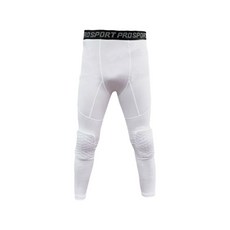 籃球蜂窩防撞緊身長褲衣護膝一體護肘打底褲跑步運動訓練健身裝備