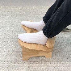 르포제 발모양 원목 발받침대 사무실 발받침 풋스툴 풋레스트 발판 발해먹