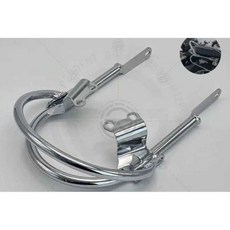 트라이엄프 T120 T100 블랙 손잡이 리어 짐선반, L. 단일 테일스톡 도금