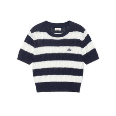 브랜드정품 리 LEE 우먼 스트라이프 케이블 니트 네이비 362487