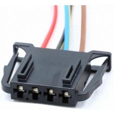 홍판 1개 4핀 자동차 도어 우퍼 플러그 브레이크 라이트 테일 램프 전자 커넥터 와이어 하니스 케이블 4D0972704 4D0 972 704 5개, 10개, 4핀 여성