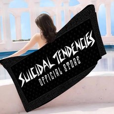 헤비 록 밴드 담요 비치 타월 대형 프린팅 초흡 풀