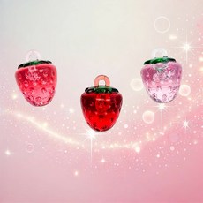 키링부자재 키링만들기 악세사리 부자재 달콤딸기, 1개, 달콤딸기-연핑크