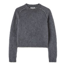 질 샌더 브러시드 피니시 크루 넥 스웨터