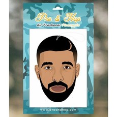 【YAV】Pro N Hop Drake Toronto 人物香氛片 芳香吊卡吊飾 嘻哈風格 車用/居家香氛, 1個