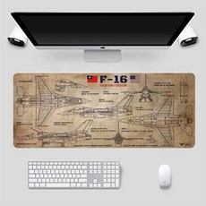 F-16 美軍台灣戰鬥機 Fighting Falcon 戰機模型 精緻組裝 軍事收藏首選 滑鼠墊, 1個