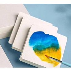 수채화 50매 종이 캘리그라피, 1개, 직각