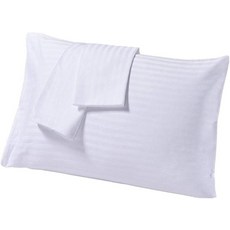 COTTON STICH 유아용 베개 커버 2개 세트 미니 베개 커버 600수 면 아동용 부드럽고 가벼운 베개 커버 (와인 유아 30.5 x 40.6cm(12 x 16인치, Youth Pillowcase 16x22 Zipper, 흰색 스트립