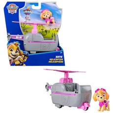 PAW Patrol 스카이 장난감 피규어가 있는 헬리콥터 (기본 차량 2025) 만 3세 아동용 161496, PAW Patrol, 스카이 장난감 피규어가 있는 헬리