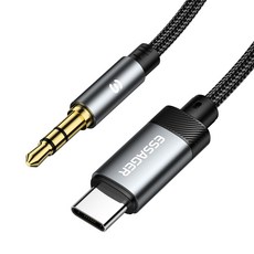 Essager C타입 to 3.5mm AUX 오디오 변환 케이블 일반형, 1개