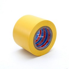 PVC 고무테이프 컬러 배관용 단열 방음 에어컨용 감기 보호용 내열재 6_옐로우5cmx15m한롤, 1개