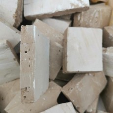 MT 高品質黃土無污染深層網紅土造型煙熏半灶4混黃白半灶 - 廚房收納裝飾，打造獨特風格, 黃白餅5斤, 1個