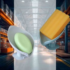 실리콘 비누받침대 욕실 세면대 물빠짐 비누트레이, 블루