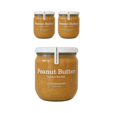 더핀더가스빈컬 네덜란드 100% 무첨가 땅콩버터 잼 - 코코넛 바다소금 / 소비기한: 26.04.08, 3개, 380g