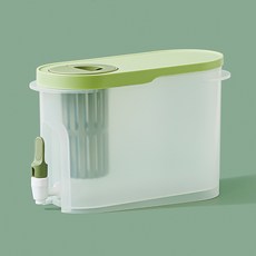 沁涼冷水壺 3.9L大容量 耐高溫, 綠色涼水壺, 1套, 1ml